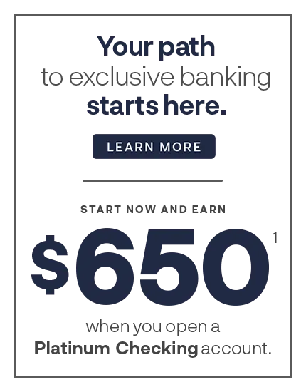 Your path to exclusive banking starts here